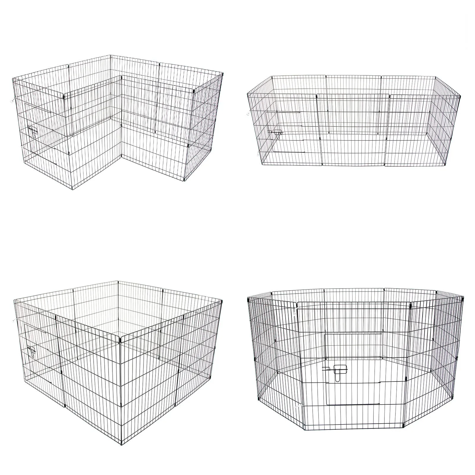 Foldable 36in Pet Playpen, 8 Panel, Durable Steel Frame, Paw Mate