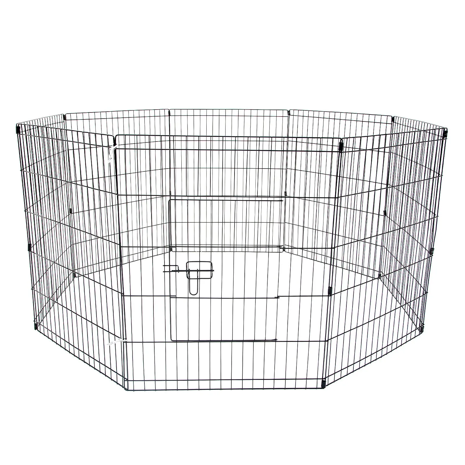 Foldable 8-Panel Pet Playpen Steel Frame 36in - Paw Mate