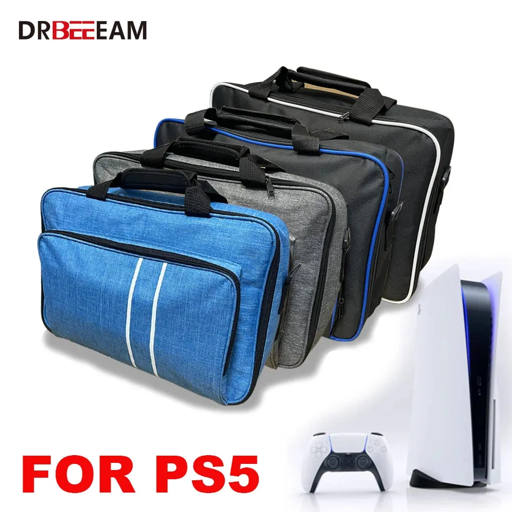 For PS5 Game Console Bag Original Size for Play Station 5 Console Protect Canvas Shoulder Carry Bag Handbag Canvas Case