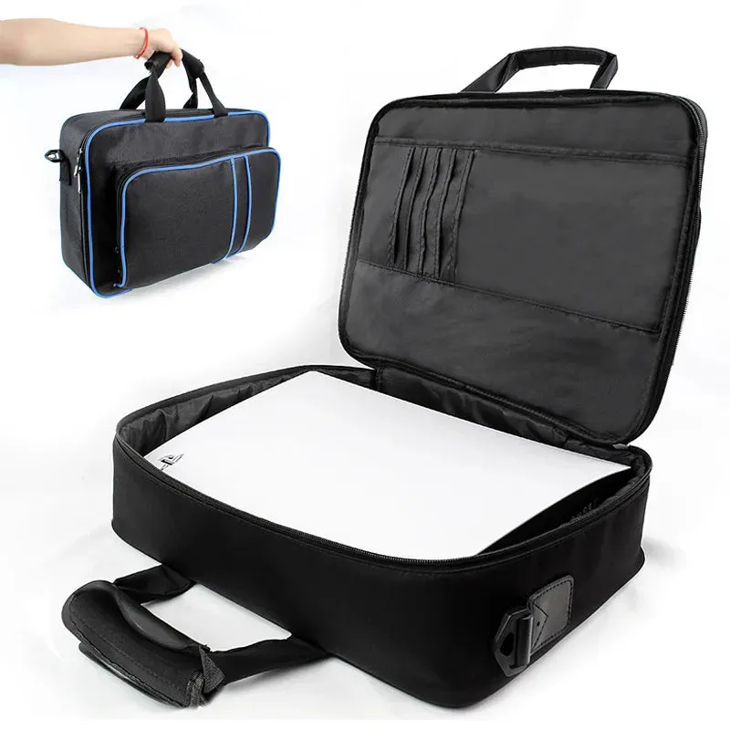 For PS5 Game Console Bag Original Size for Play Station 5 Console Protect Canvas Shoulder Carry Bag Handbag Canvas Case