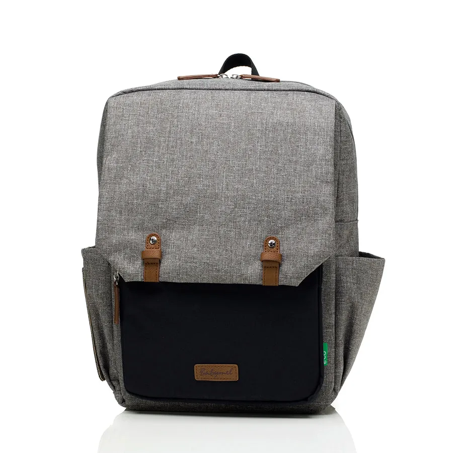 George Unisex Eco Changing Backpack Grey/Black