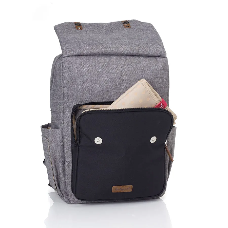 George Unisex Eco Changing Backpack Grey/Black