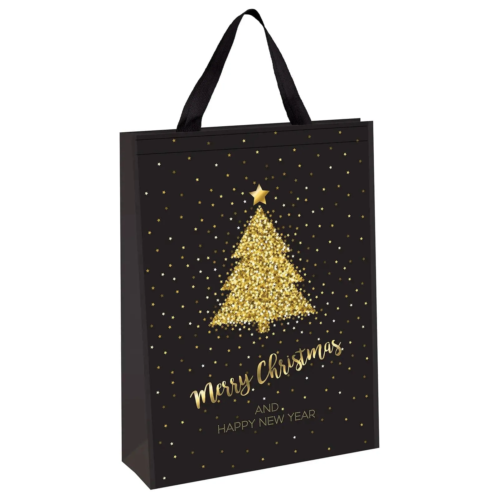 Giant Christmas Shopping Gift Bag Woven Design 50 x 70cm