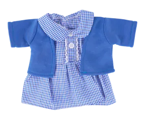 Girls Blue School Uniform Teddy Bear Outfit