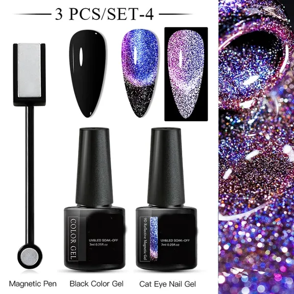 Glitter Cat Eye Magnetic Gel