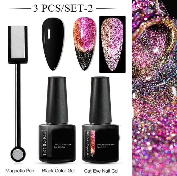 Glitter Cat Eye Magnetic Gel