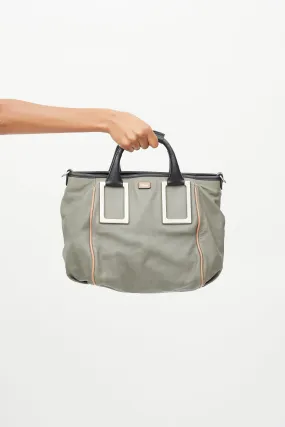 Grey Leather Ethel Crossbody Bag