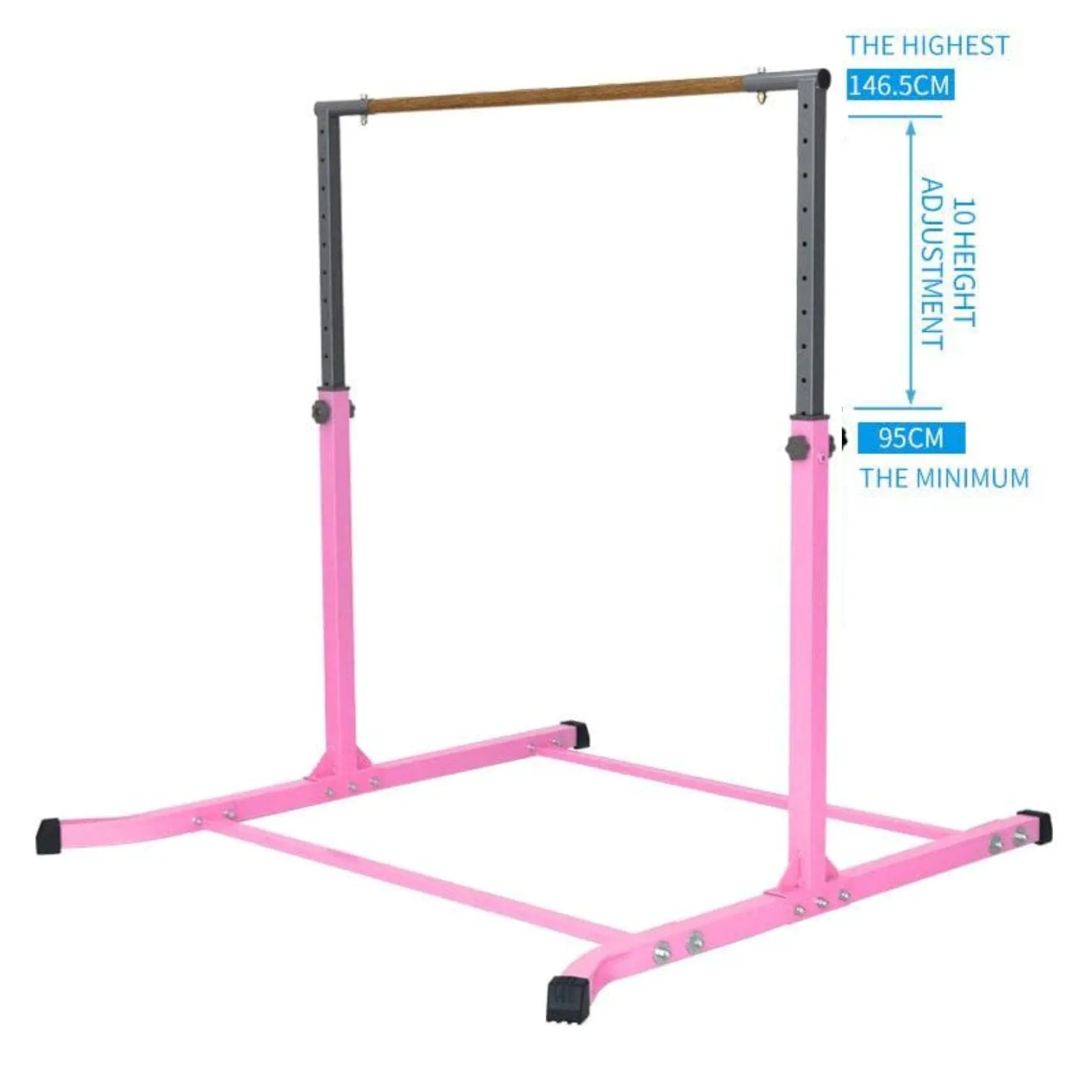 Gymnastics Bar Junior Training Bar Adjustable Height Kip Bar plus Gymnastics mat bundle