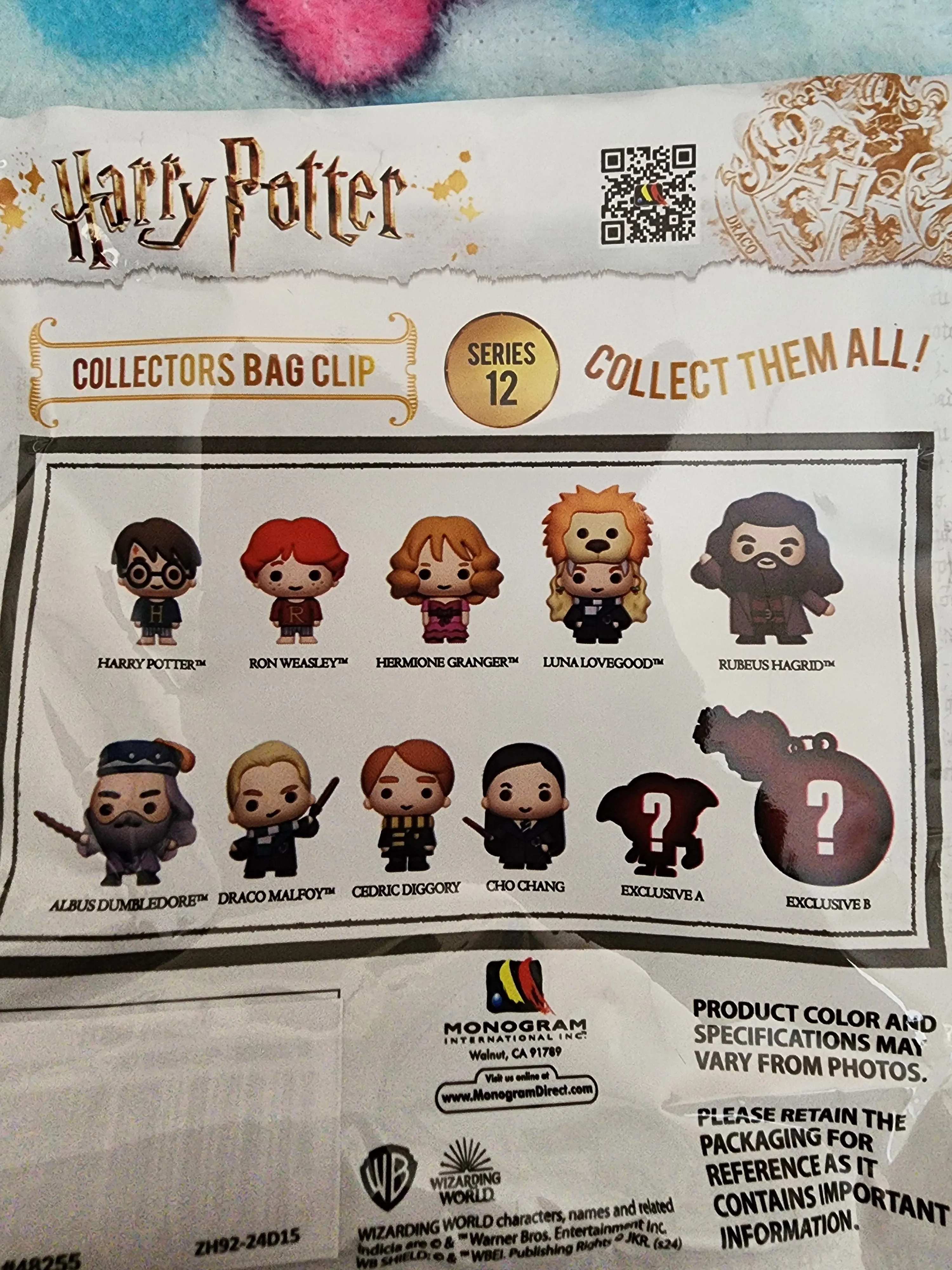 Harry Potter Series 12 Bag Clips