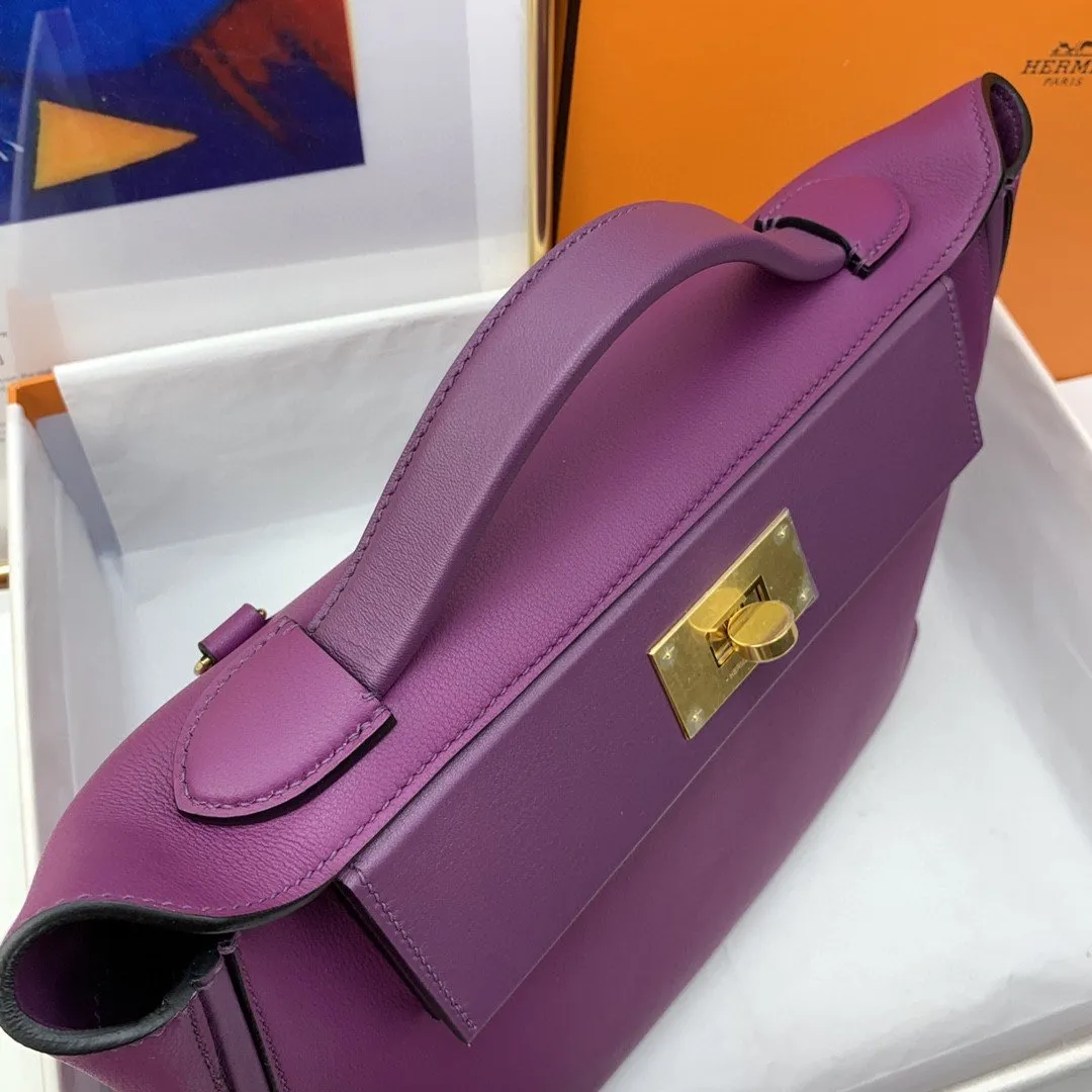 HM 24/24 Clemence Swift Purple For Women, Handbags, Shoulder Bags 11.4in/29cm