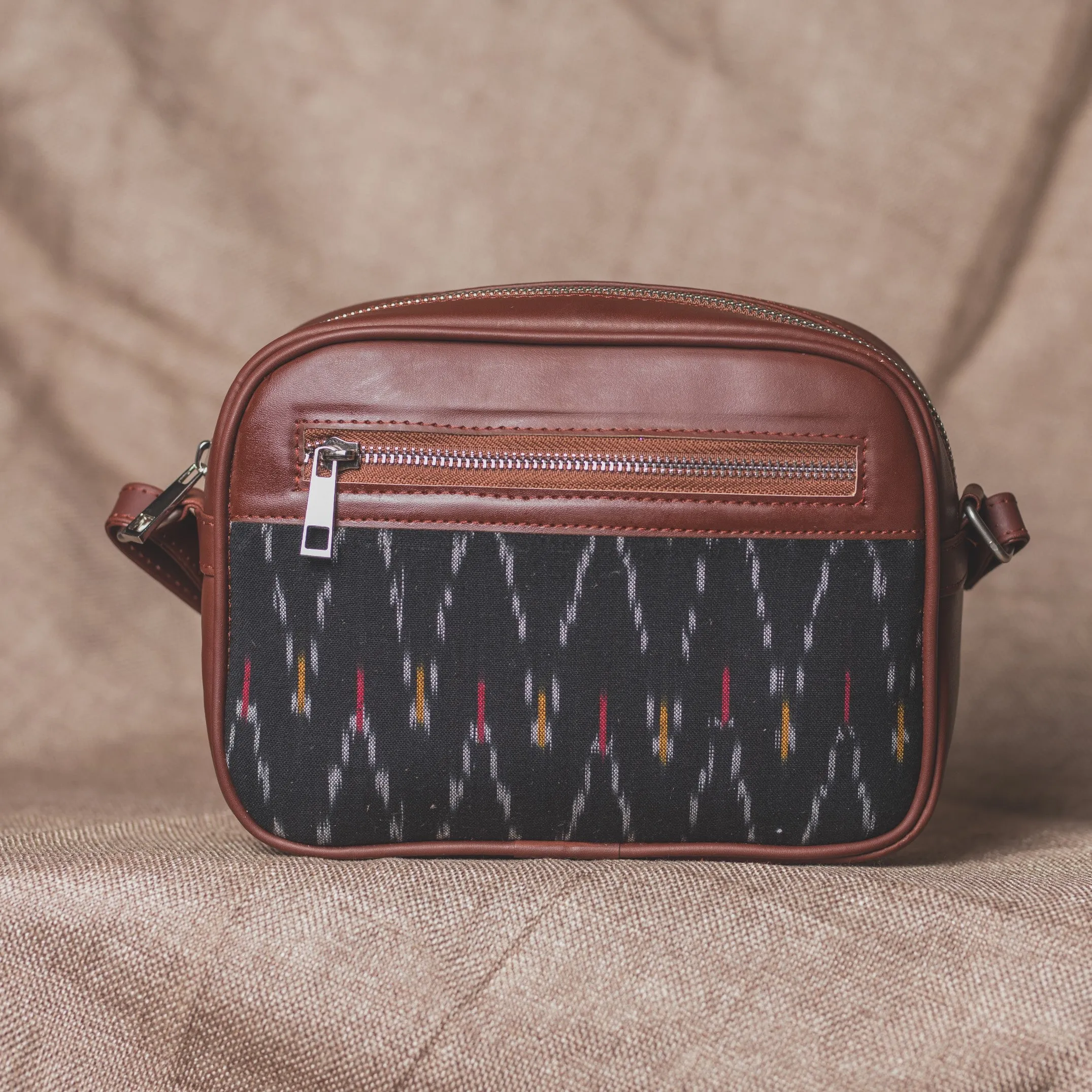 Ikat African Wave Sling Bag