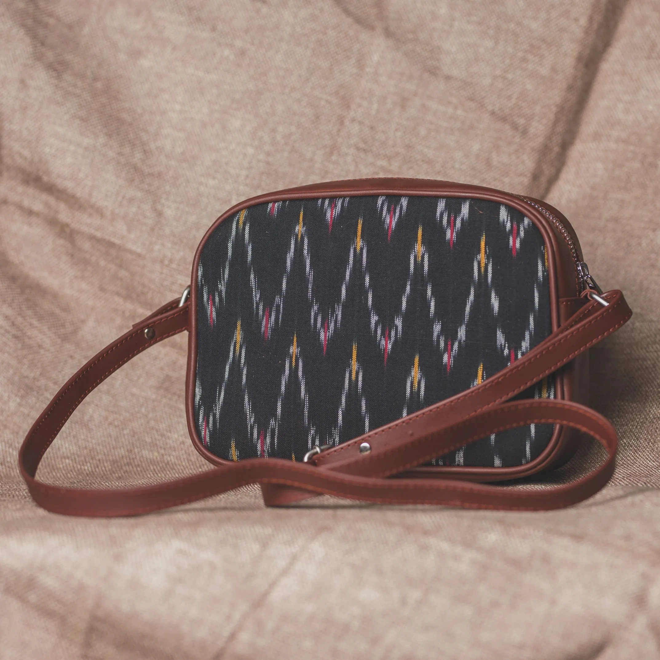 Ikat African Wave Sling Bag