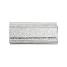 INC International Concepts Marietta Elongated Clutch Handbag Women's Bag Glitter Purse - Silver