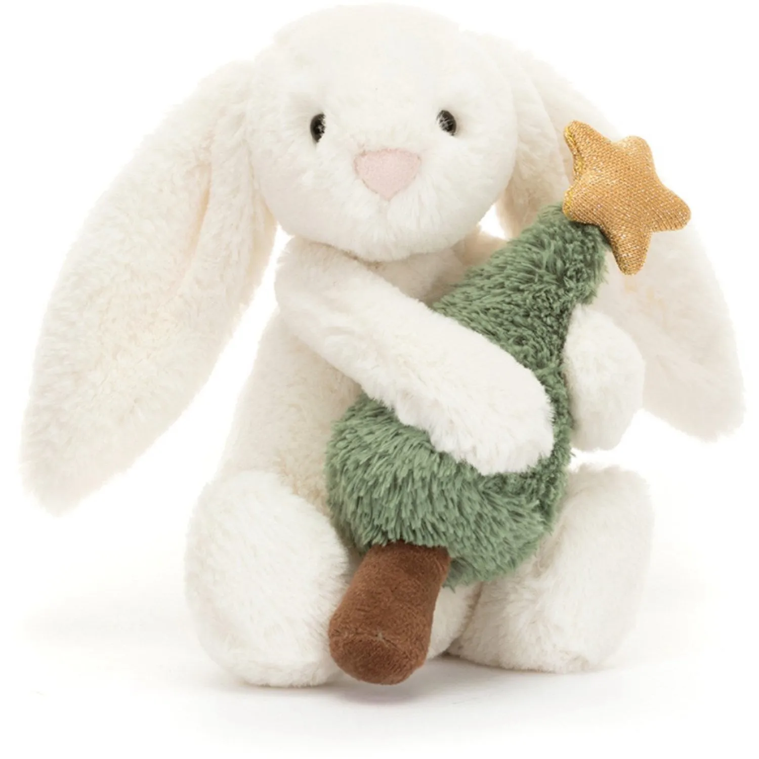 Jellycat Bashful Rabbit With Christmas Tree 18 cm