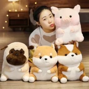 Kawaii Chubby Animals Plush Backpack - Kawaii Backpack