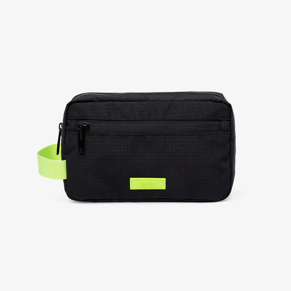 Kei Lithe Washbag Black Lime Vandra