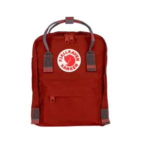 Kånken Mini Backpack - Deep Red / Random Blocked