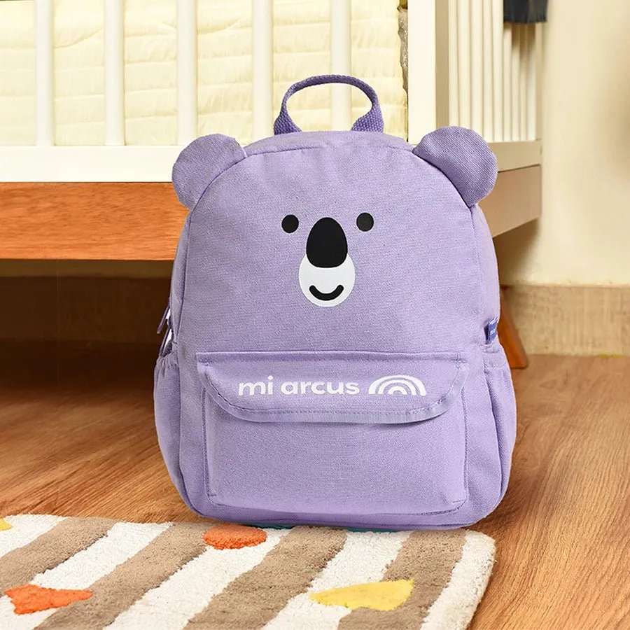 Koala Purple Woven Backpack for Kids