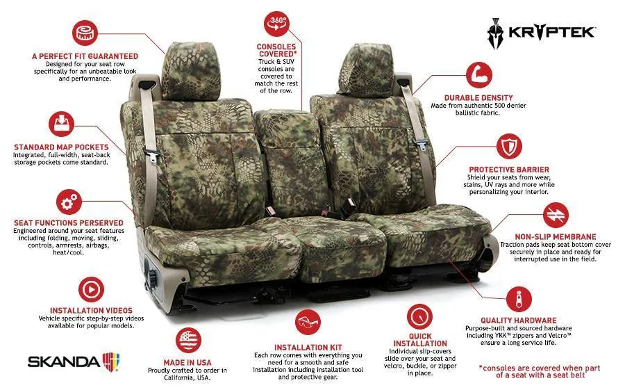 Kryptek Ballistic Custom Tailored Seat Covers