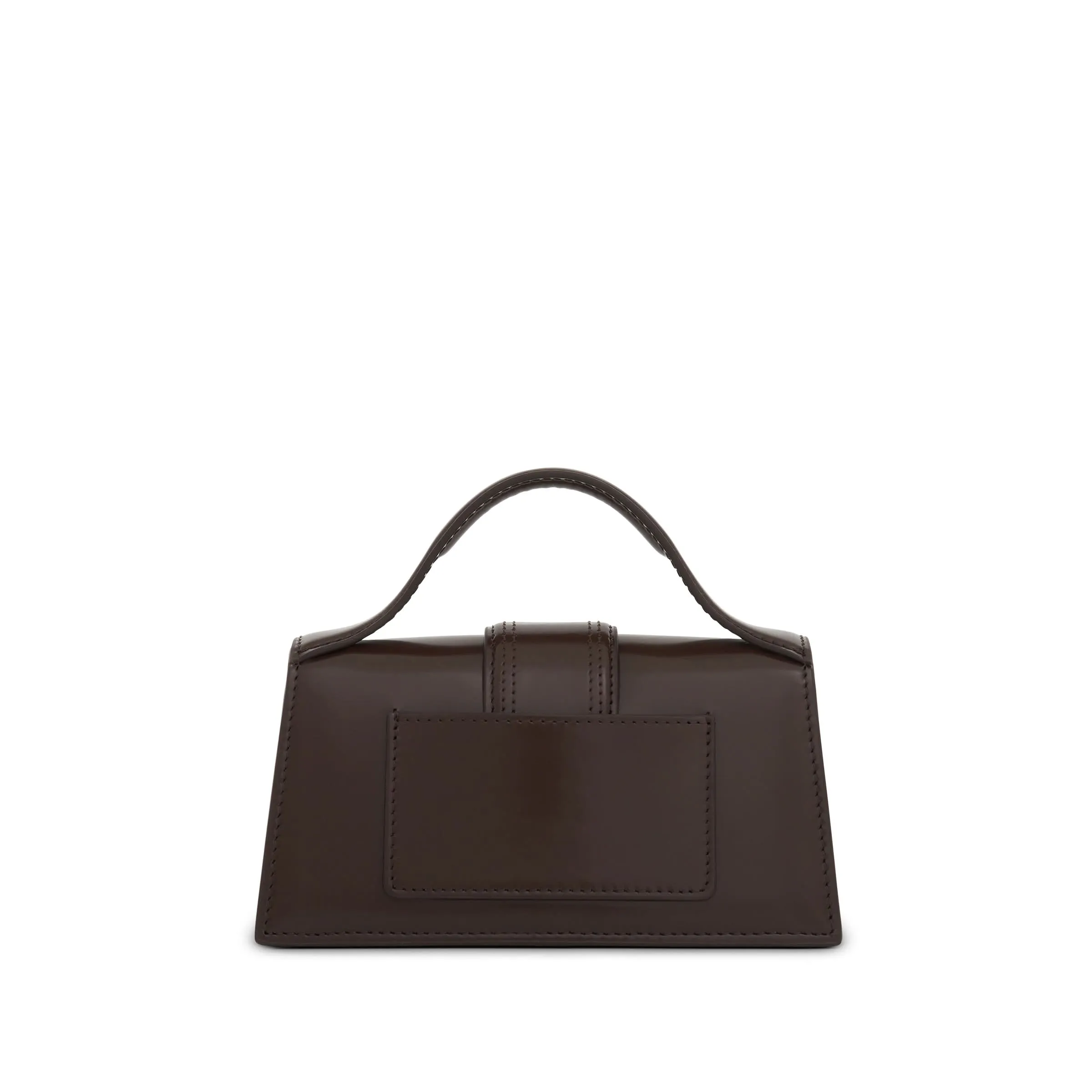 Le Bambino Small Patent Leather Bag in Midnight Brown