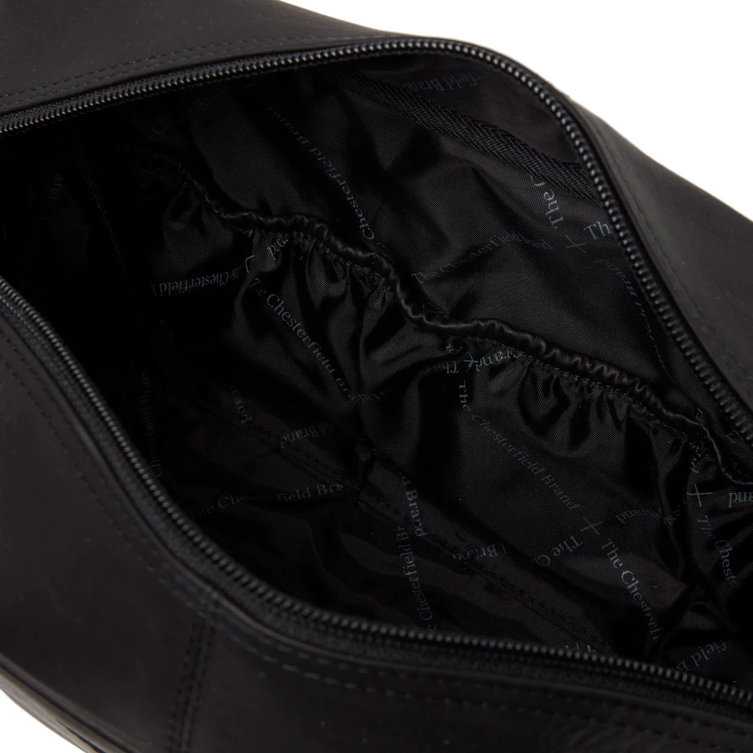 Leather Toiletry Bag Black Cyprus