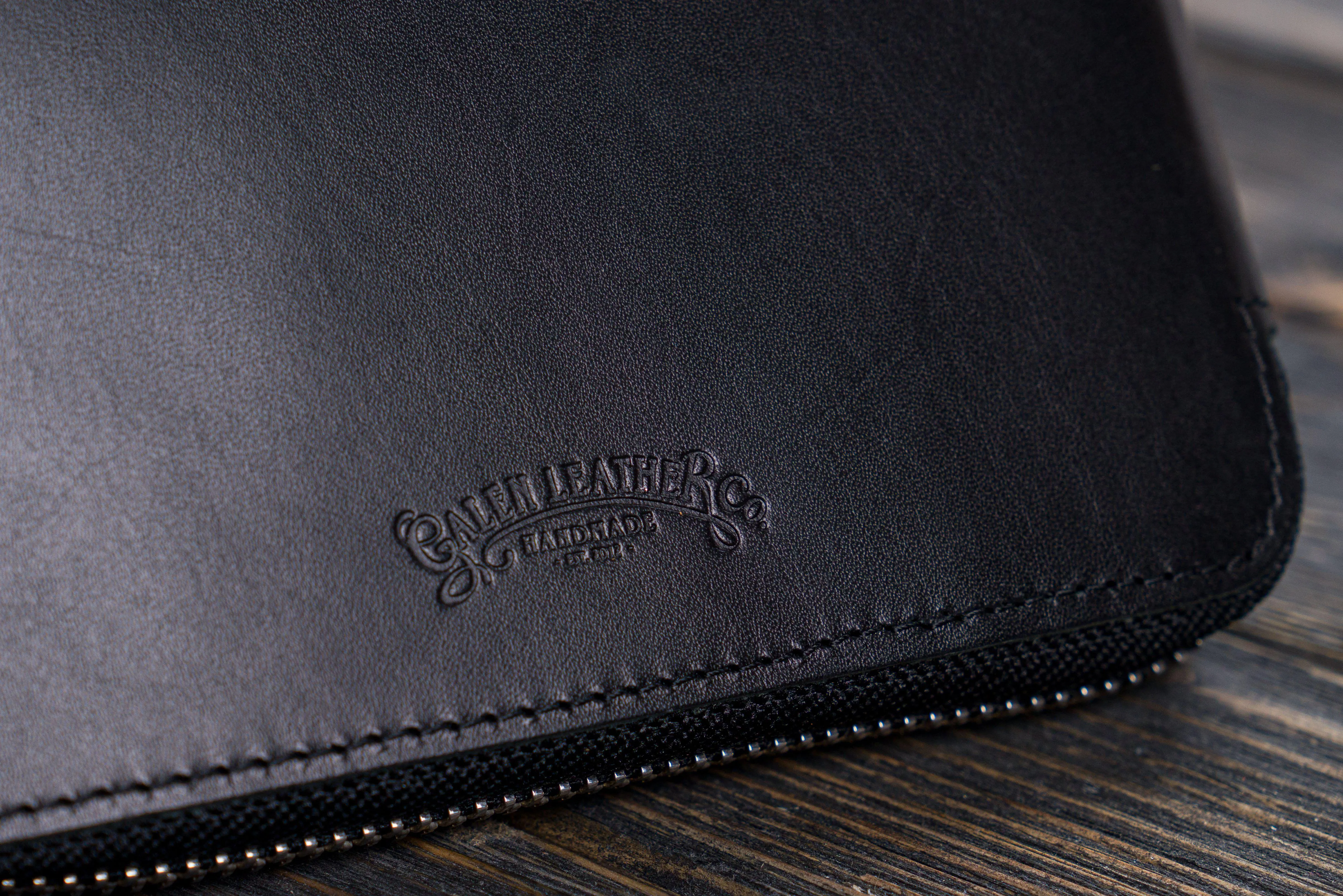 Leather Zippered A5 Leuchtturm1917 Notebook Folio - Black