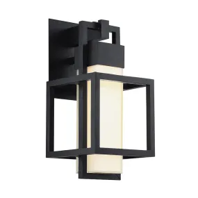 LED Outdoor Wall Sconce from the Logic Collection in Black Finish by Modern Forms