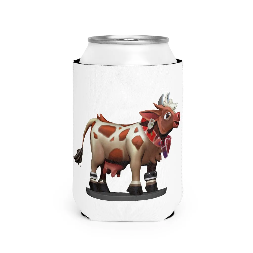 Light Brown Cow Can Cooler Sleeve