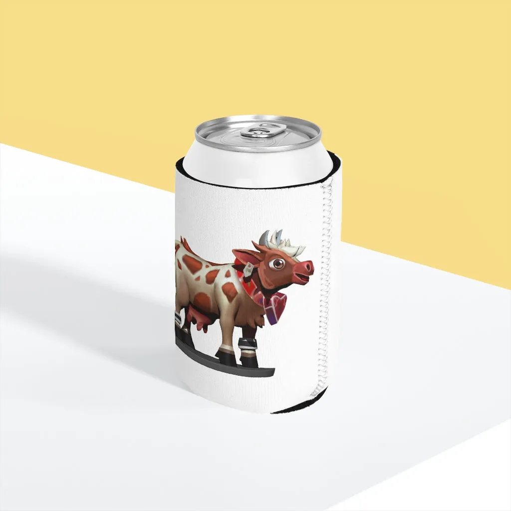 Light Brown Cow Can Cooler Sleeve