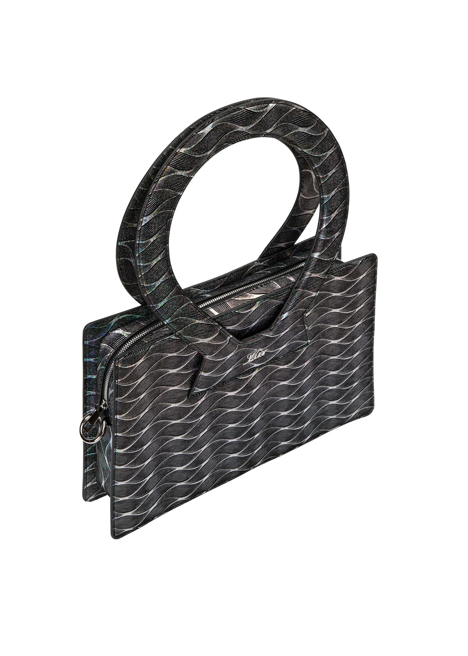 Luar PU Leather Bag in Iridescent Wave