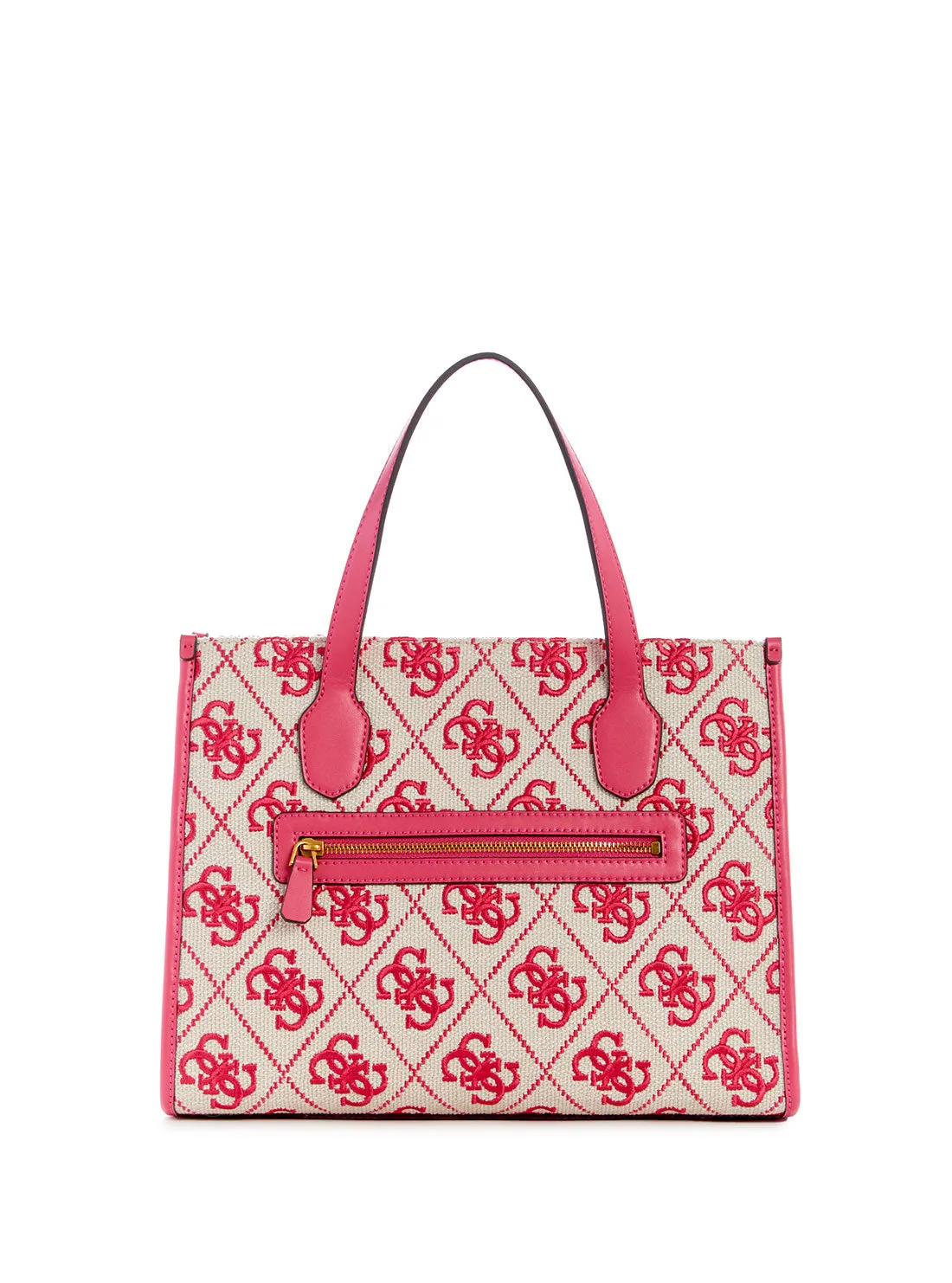 Magenta Logo Silvana Canvas Tote Bag