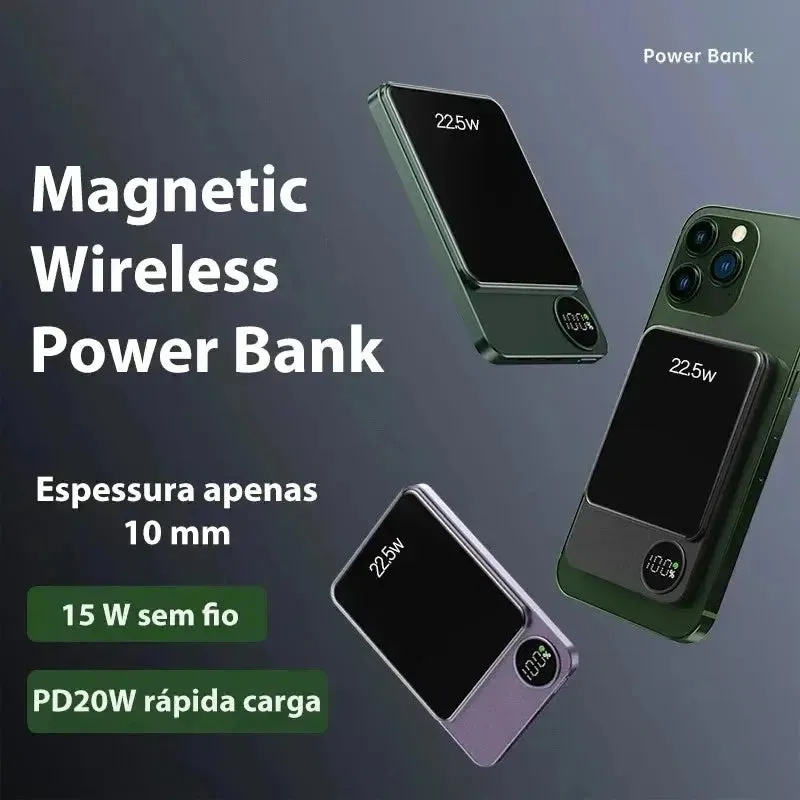 Magnetic Powerbank Wireless Power Bank Magnetic 100000mAh Portable Powerbank Fast Charger For iPhone Xiaomi Samsung For All Magnetic Series Phone