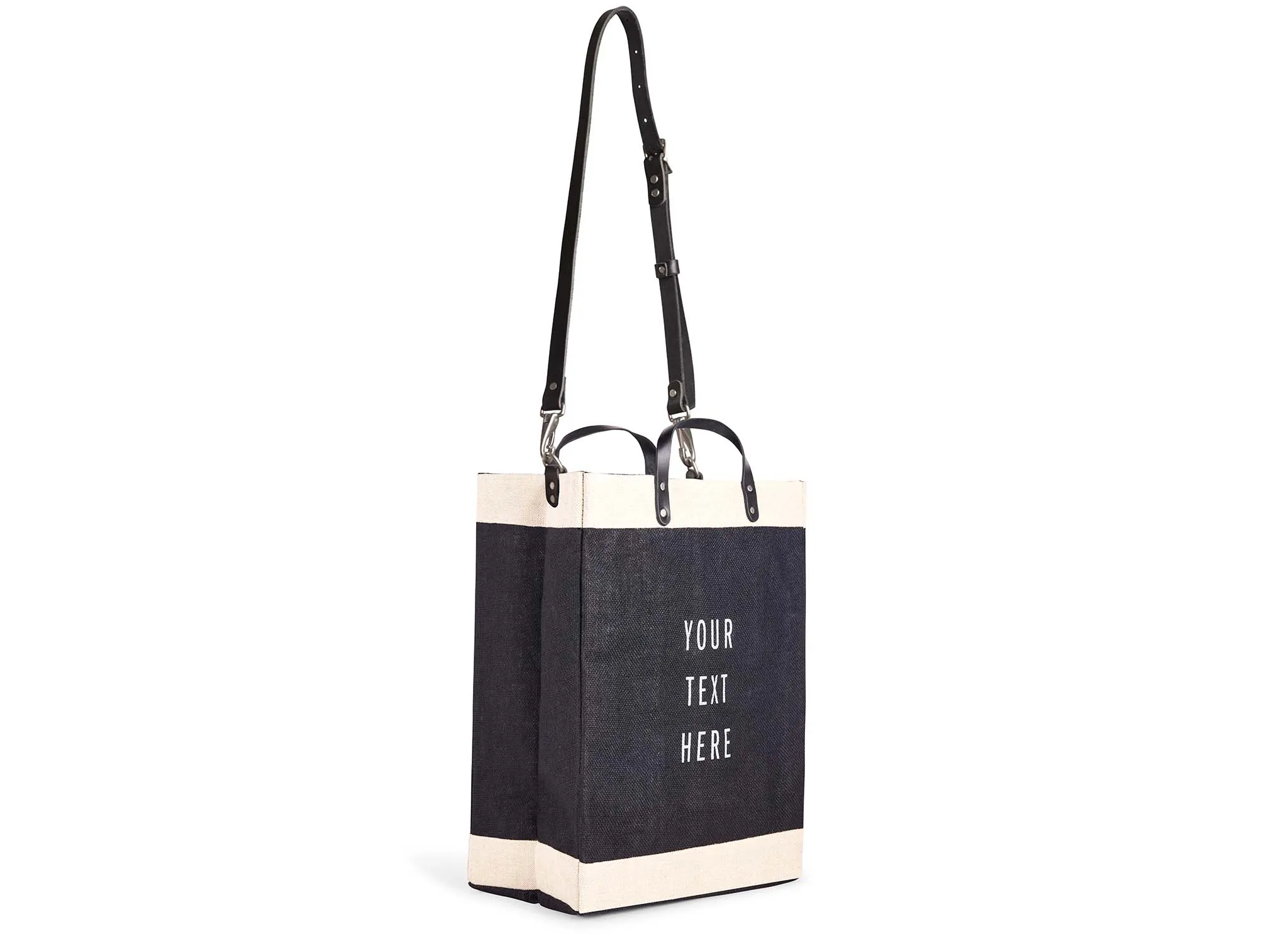 Market Bag in Black with Black Strap - Wholesale