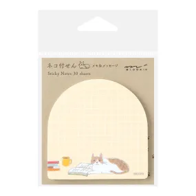 Midori Sticky Notes - Book and Cat