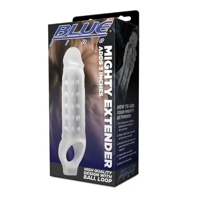 MIGHTY EXTENDER Clear Penis Extension with Ball Loop Adds 3 Inches