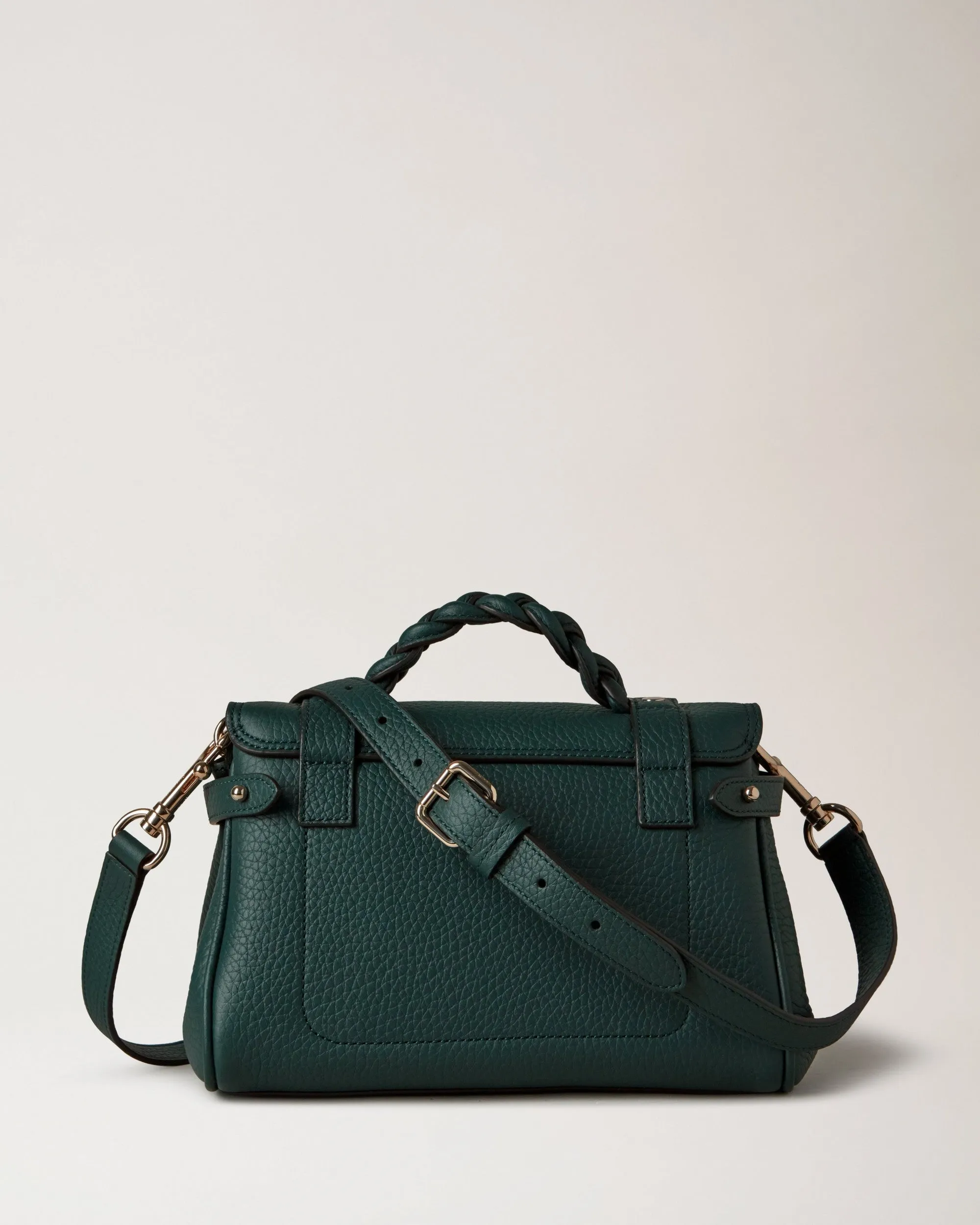 Mini Alexa Mulberry Green Heavy Grain