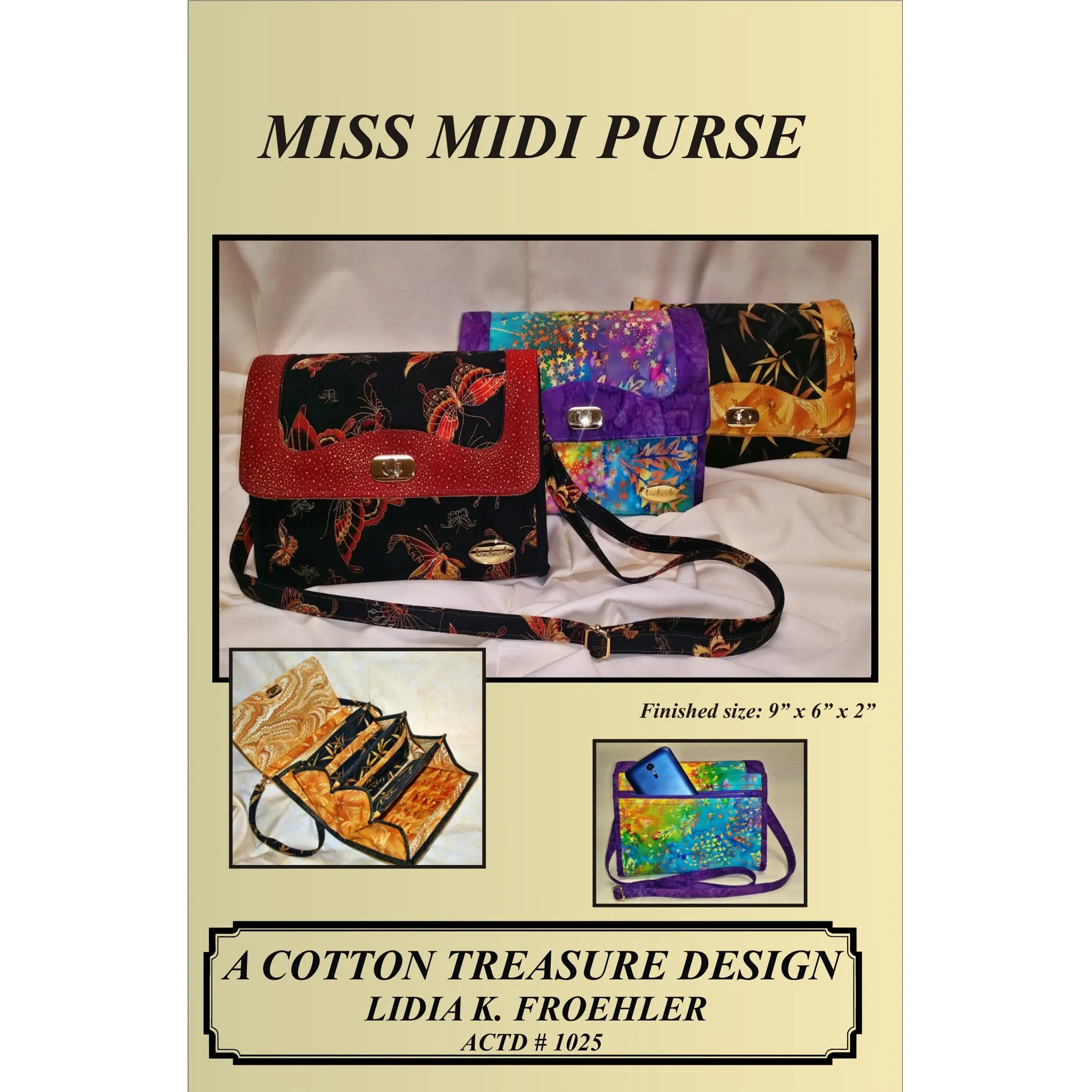 Miss Midi Purse Pattern CTD-1025w  - Wholesale Product