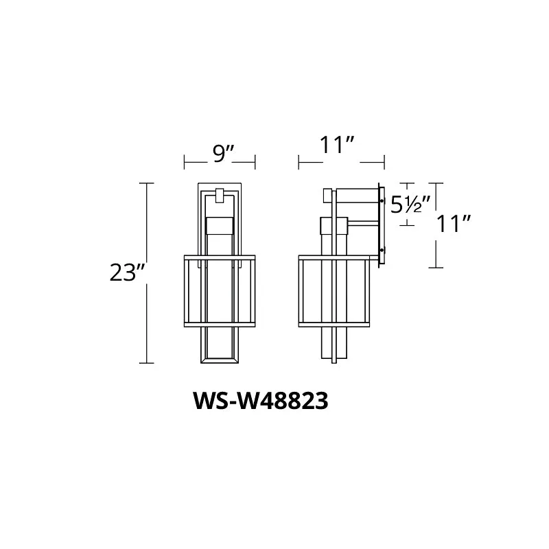 Modern Forms WS-W48823 Logic 1-lt 23" Tall LED Outdoor Wall Sconce