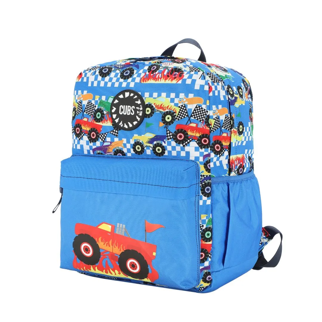 Monster Truck In Flames Backpack