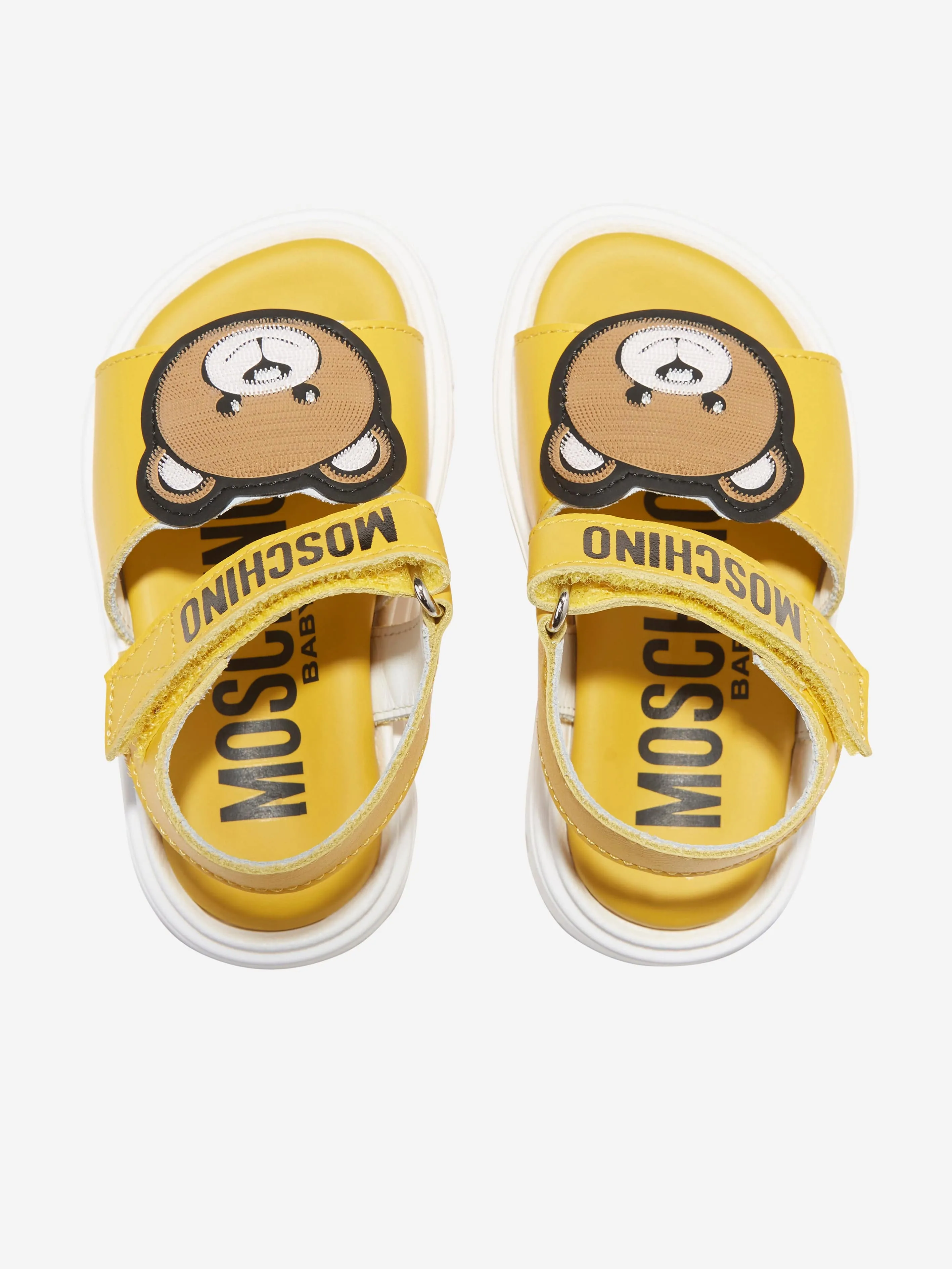 Moschino Kids Teddy Bear Sandals in Black