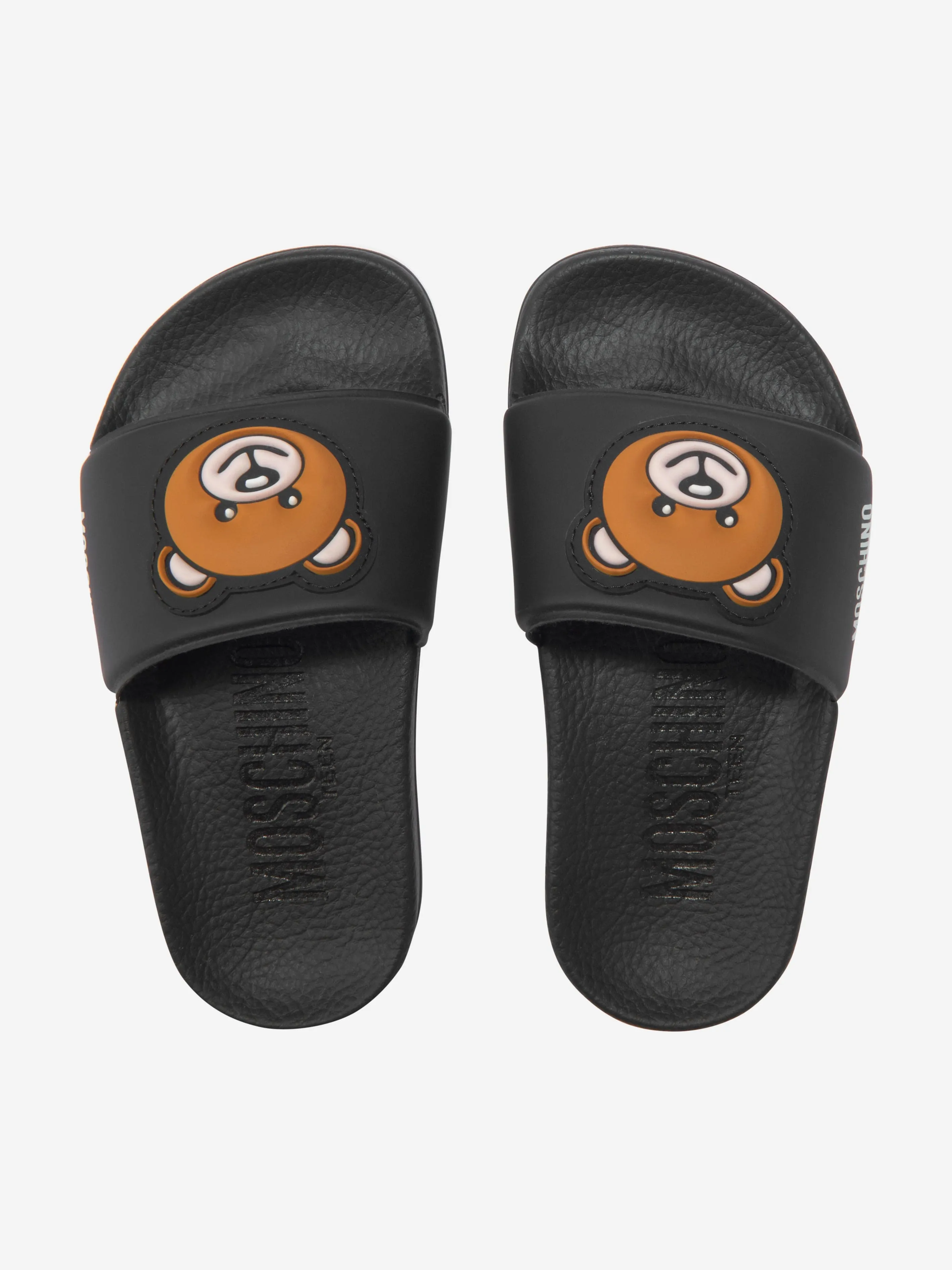 Moschino Unisex PVC Teddy Bear Logo Sliders