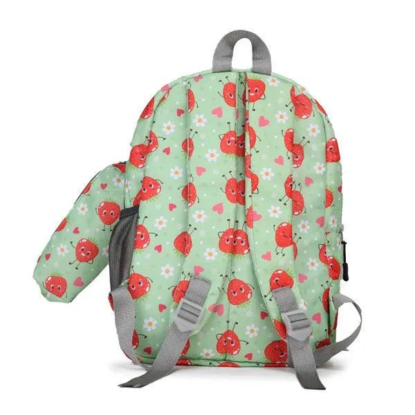 MULTICOLOR PRINTED BACKPACK SET