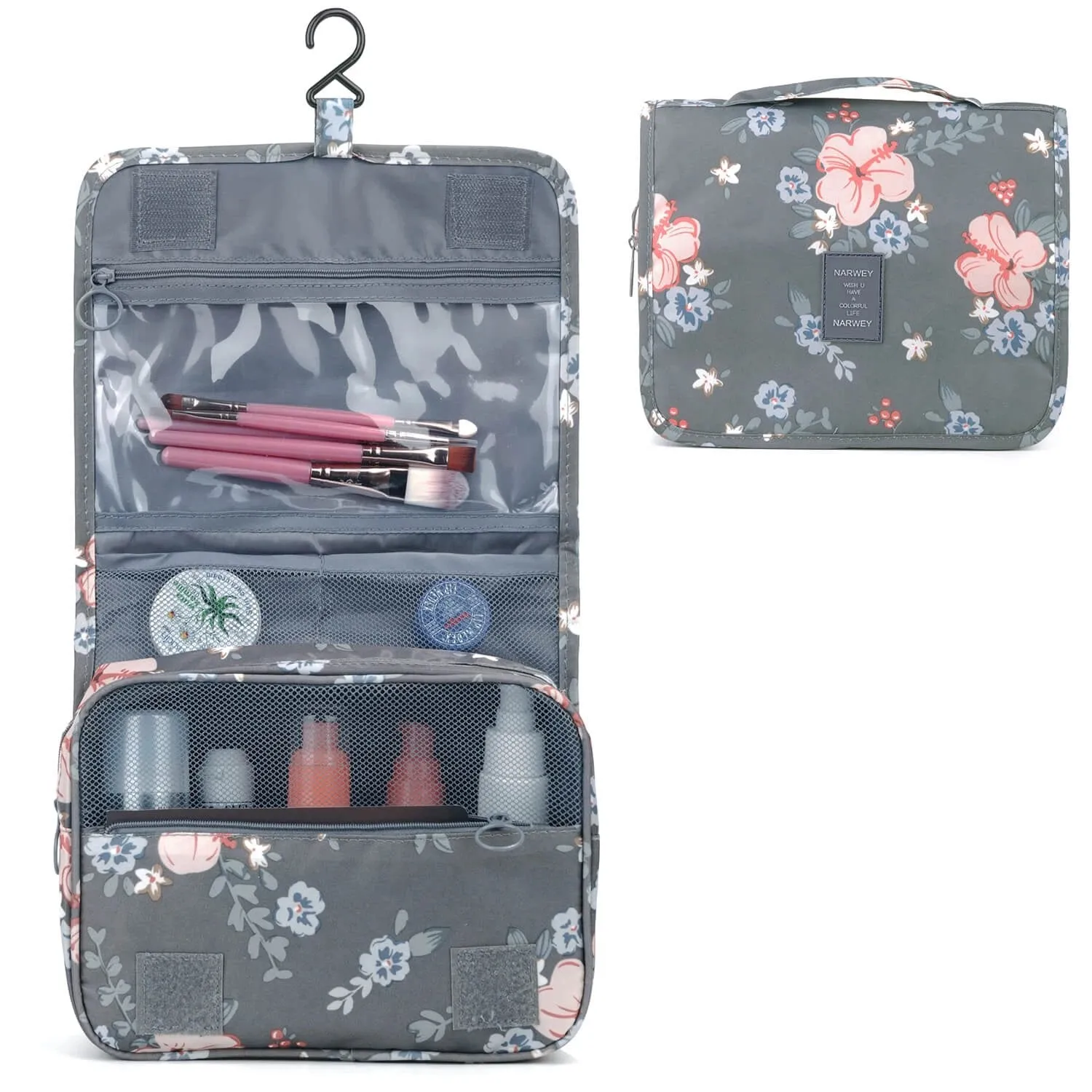 Narwey 1114 Waterproof Hanging Travel Toiletry Cosmetic Make up Bag