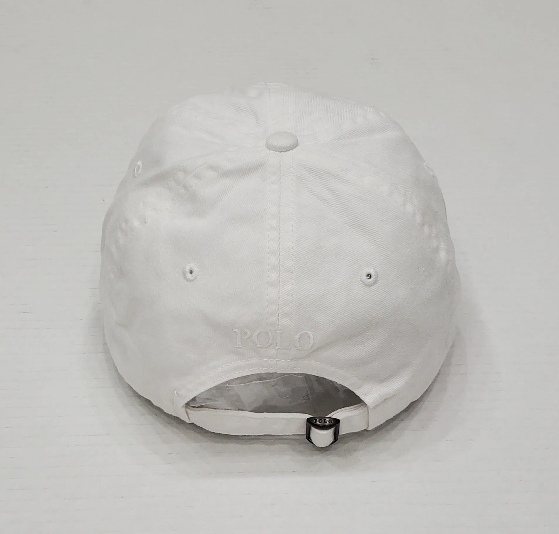 Nwt Polo Ralph Lauren White ON White Big Pony Adjustable Strap Back Hat