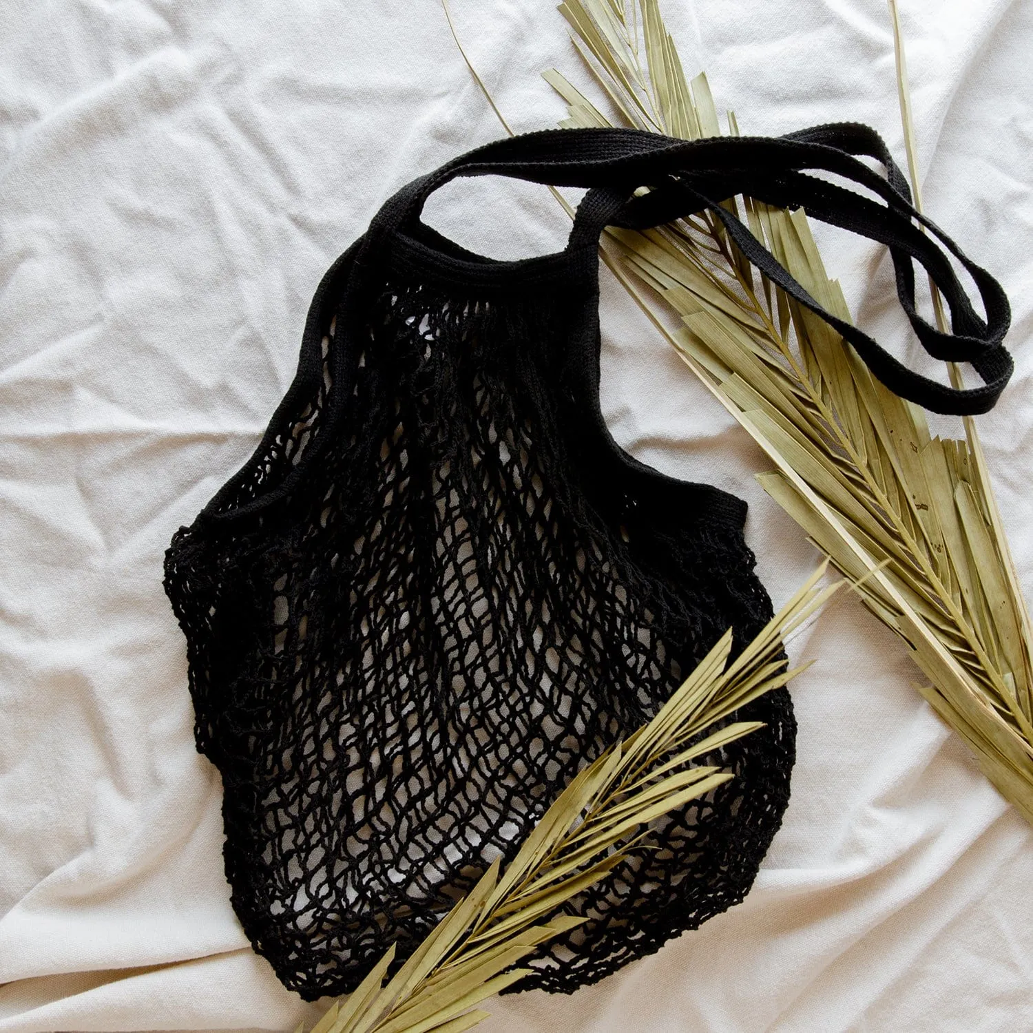 Organic Cotton String Bag- Natural or Black