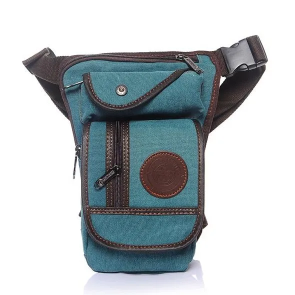 Outdoor Canvas Drop Leg Bag - Multi-Purpose Motorcycle Outdoor Travel,  Hip Bag, Hiking, Climbing, Thigh Bag