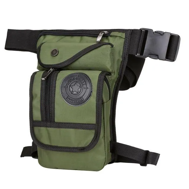 Outdoor Canvas Drop Leg Bag - Multi-Purpose Motorcycle Outdoor Travel,  Hip Bag, Hiking, Climbing, Thigh Bag