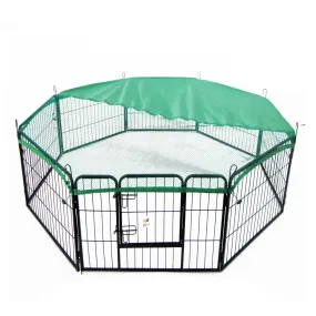 Paw Mate Pet Playpen Heavy Duty 32in 8 Panel Foldable Dog Cage   Cover