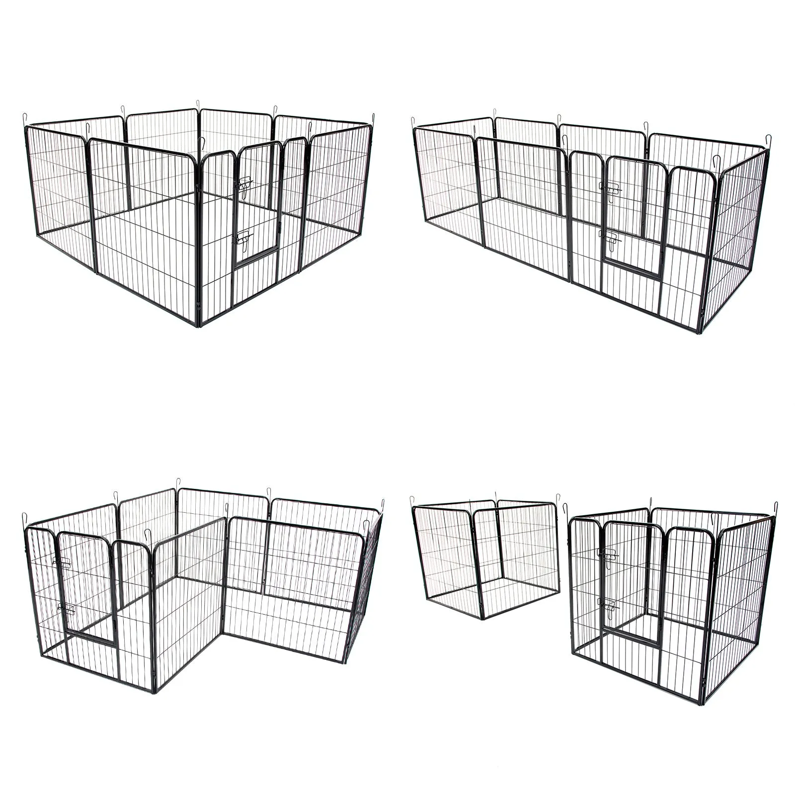 Paw Mate Pet Playpen Heavy Duty 32in 8 Panel Foldable Dog Cage   Cover