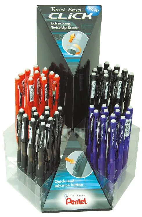 Pentel PD279T Mechanical Pencil TwstErsClic 0.9mm Display of 48 Pcs